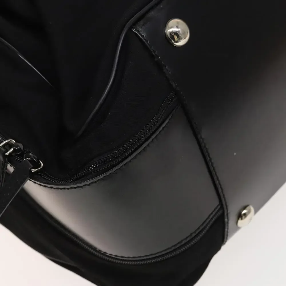 GUCCI Boston Bag Cotton Black Silver 010 1553 010 1553